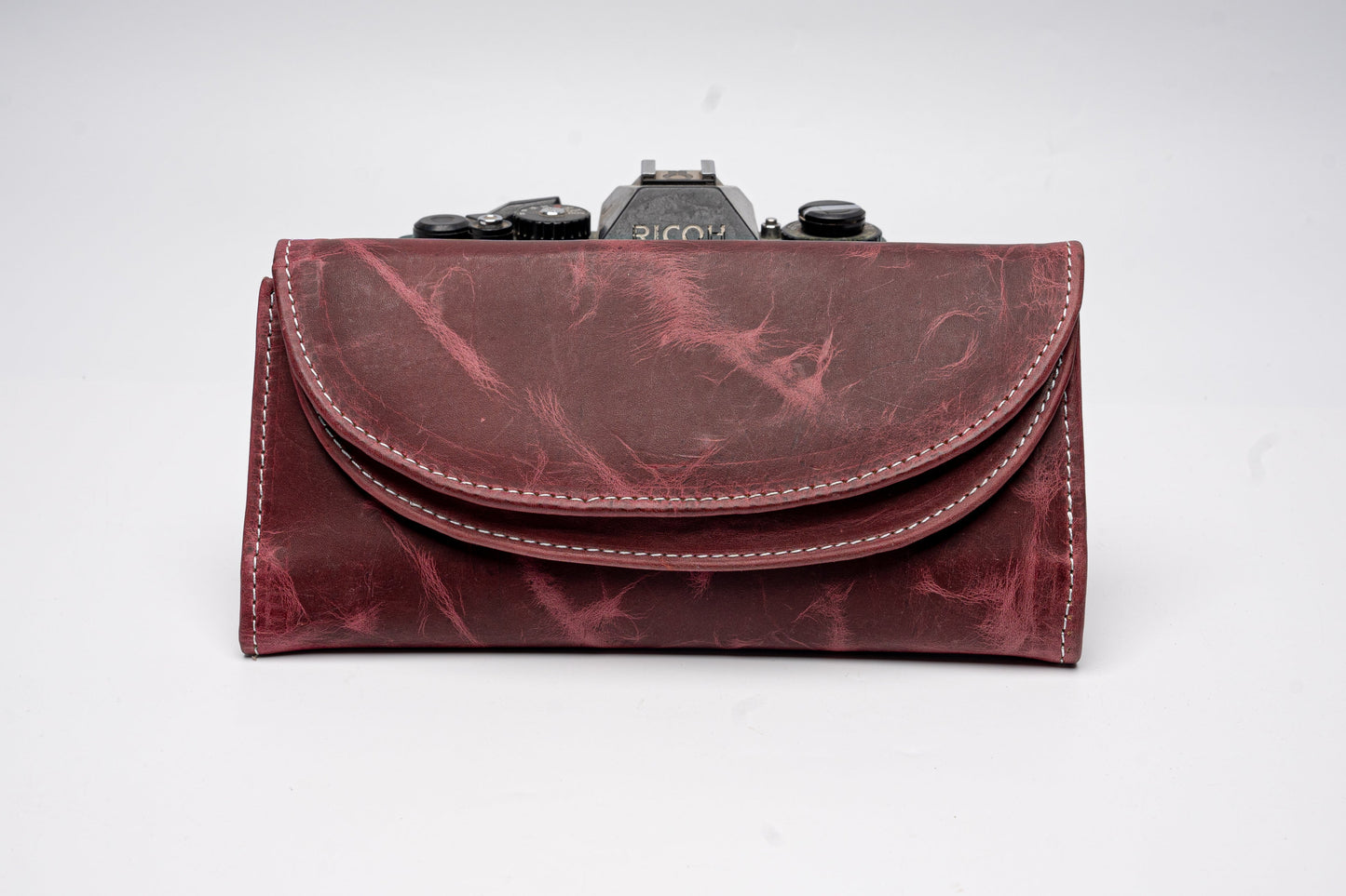 Vintage Leather Camera Pouch – Handmade Protective Case