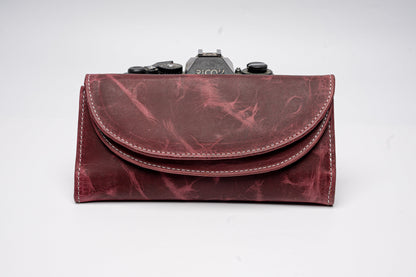 Vintage Leather Camera Pouch – Handmade Protective Case