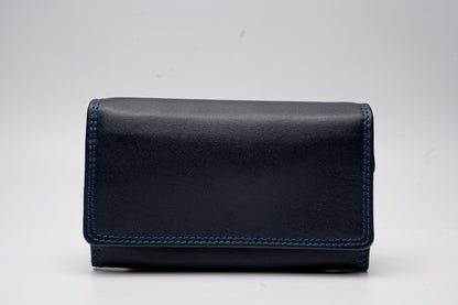 Midnight Blue Leather Wallet – Sleek & Stylish